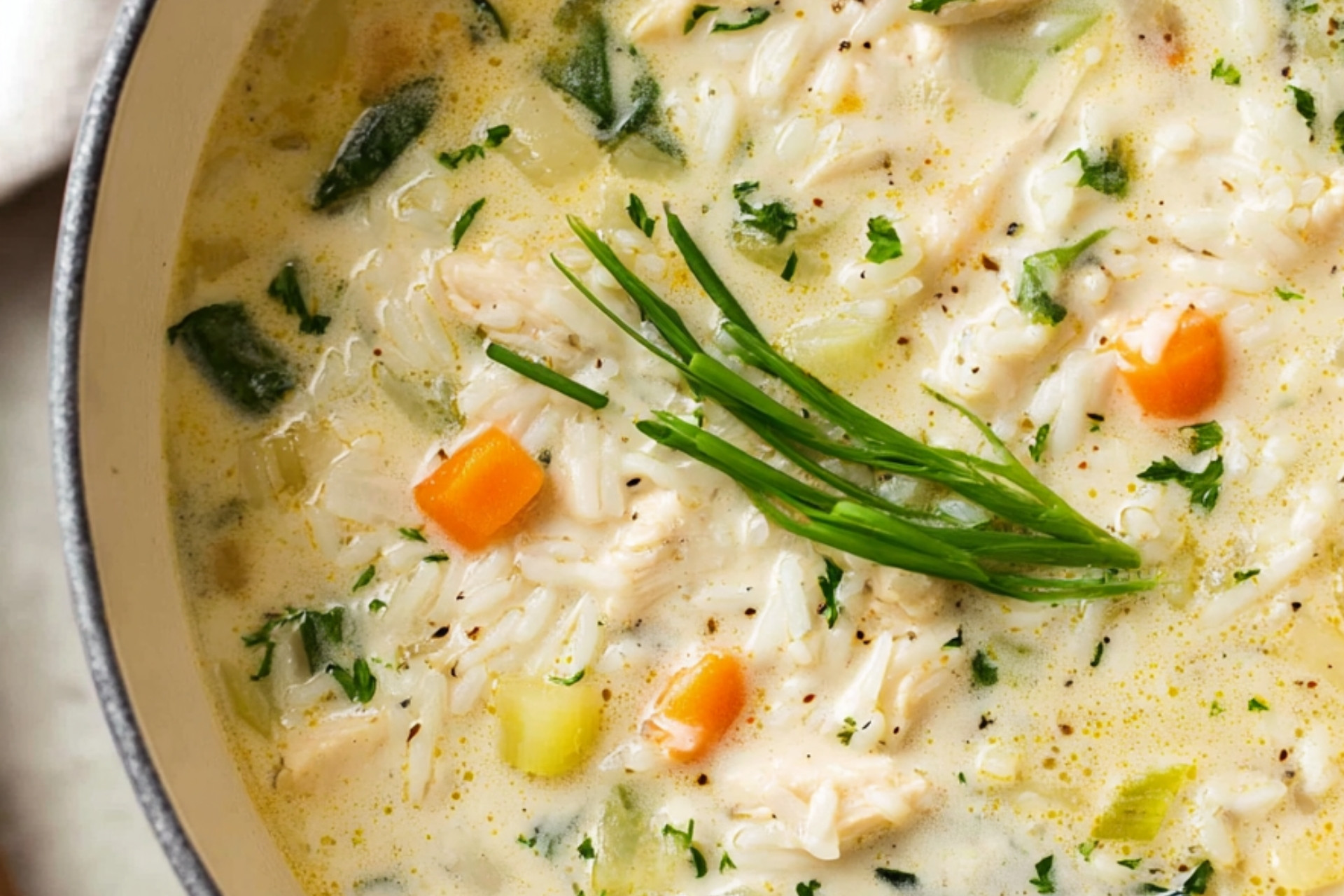 Creamy Chicken and Rice Soup Recipe