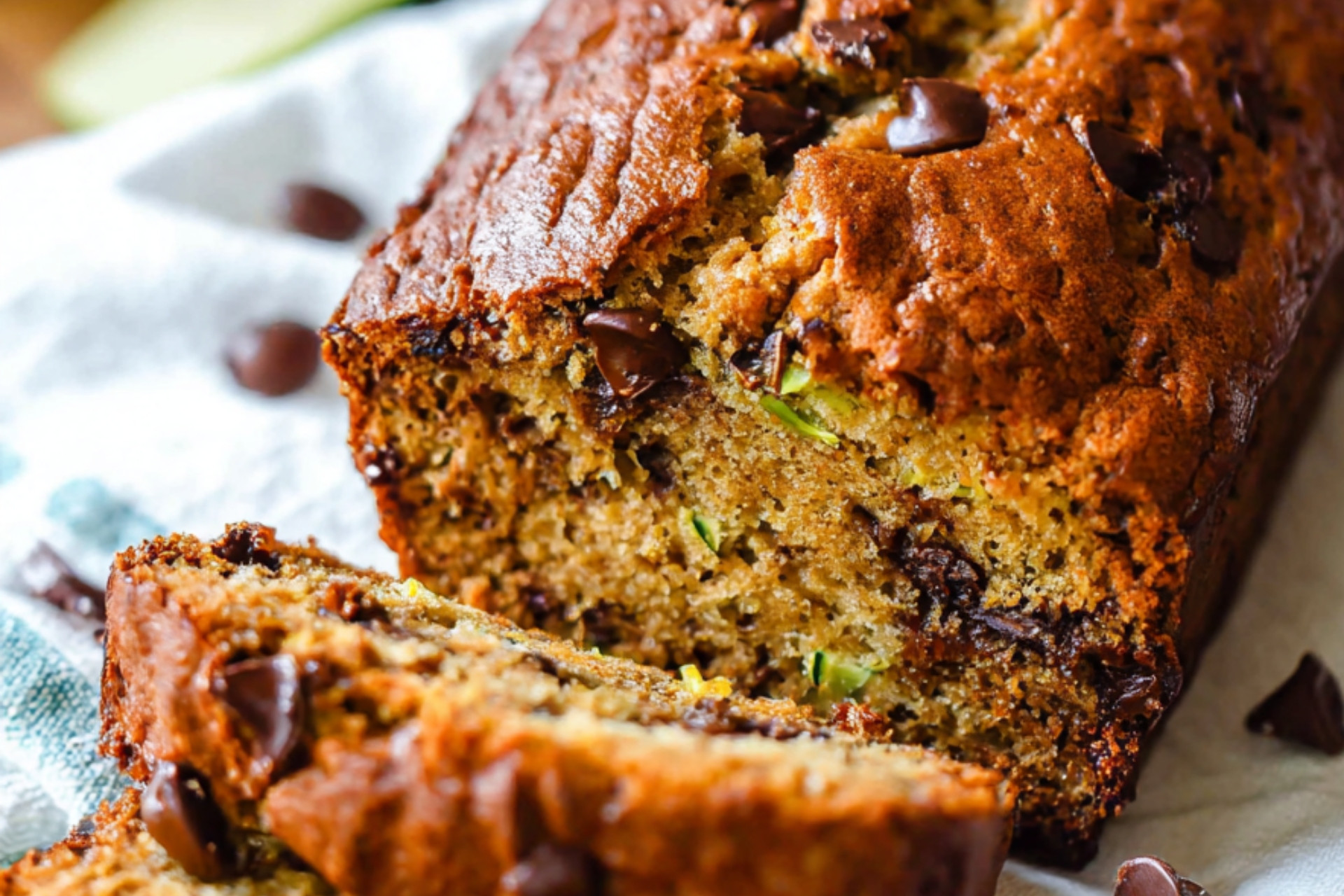 Moist Chocolate Chip Zucchini Bread Recipe