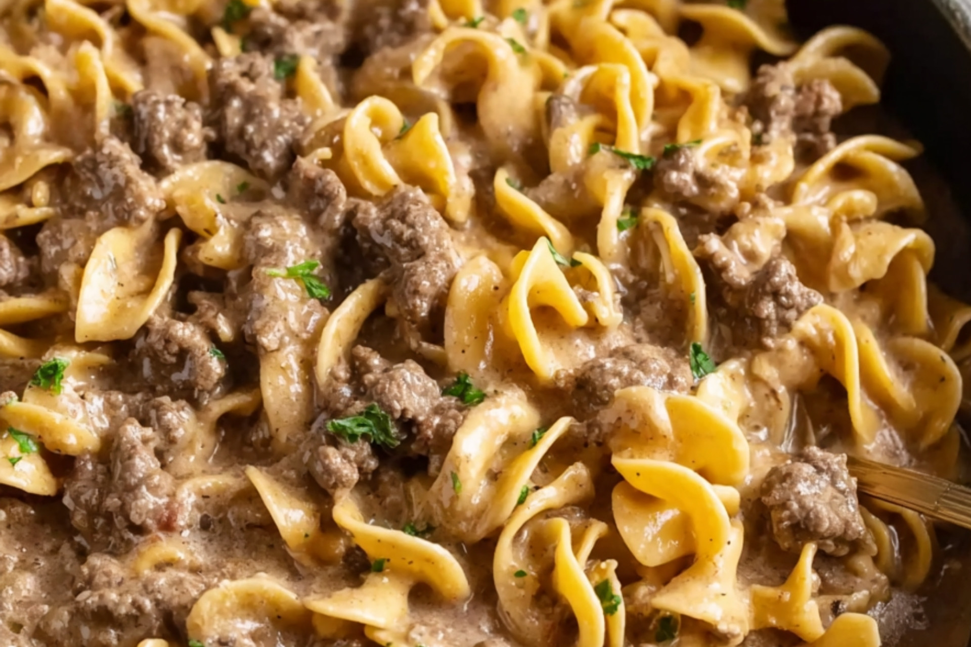 Perfect Ground Beef Stroganoff Egg Noodles Recipe